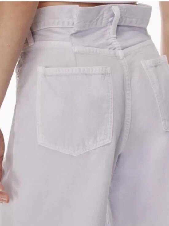 Agolde Dax Upsized Wide-Leg 100% Organic Jean In Popsicle Women's, Size 24 - Picture 4 of 4